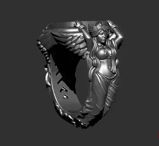 Athena gemInlay ring gold silver woman body jewelry