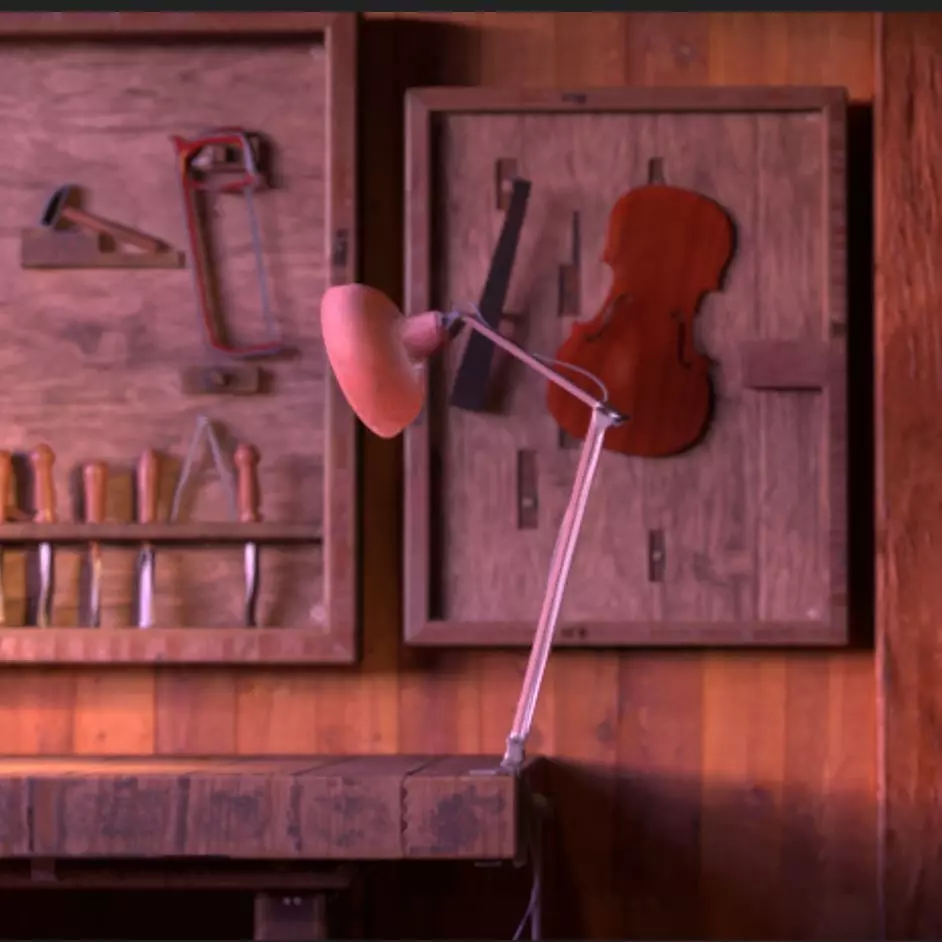 workshop lamp Free low-poly 3D model