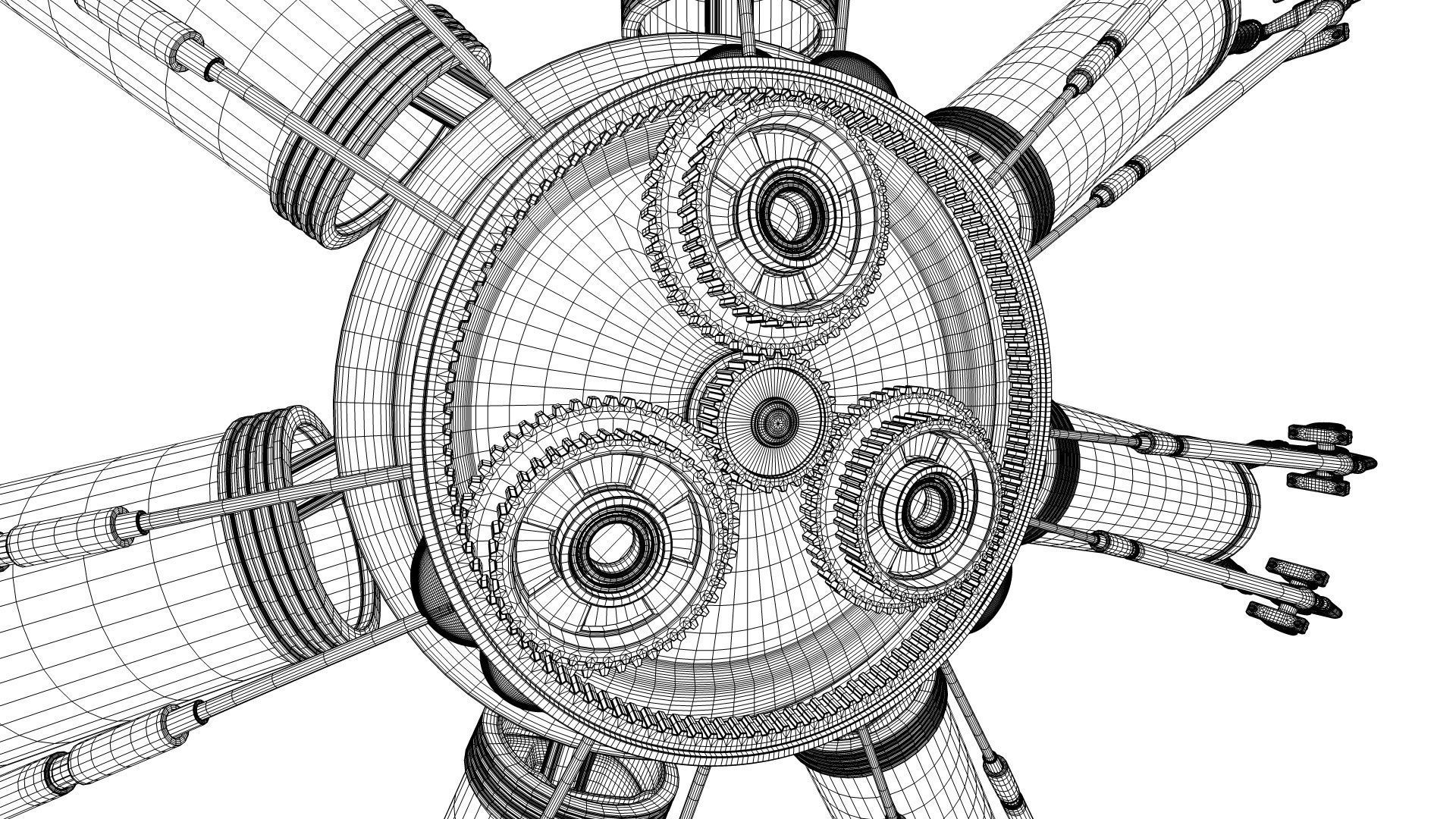 AirCraft Engine 3D model_31