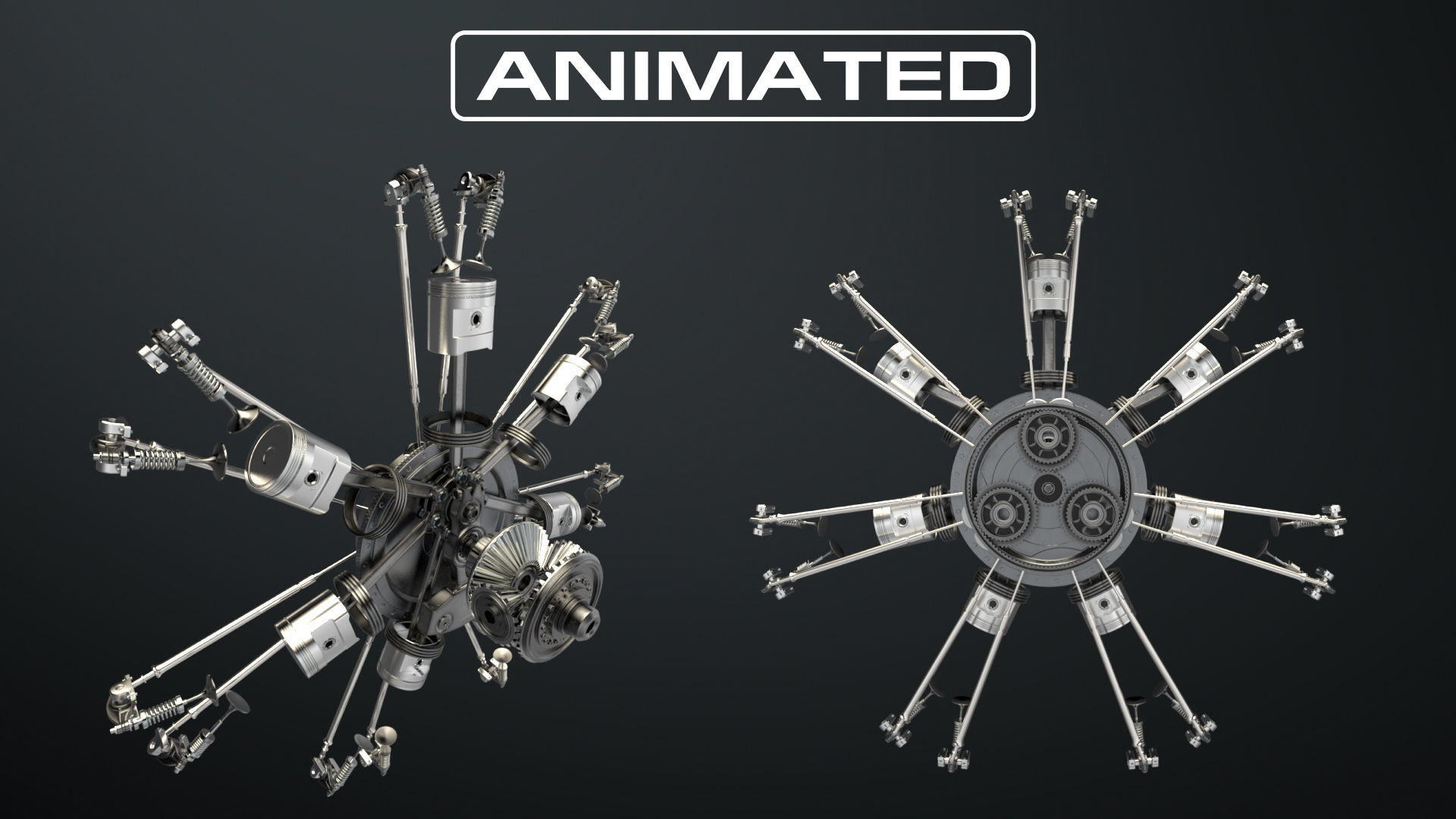 AirCraft Engine 3D model_0