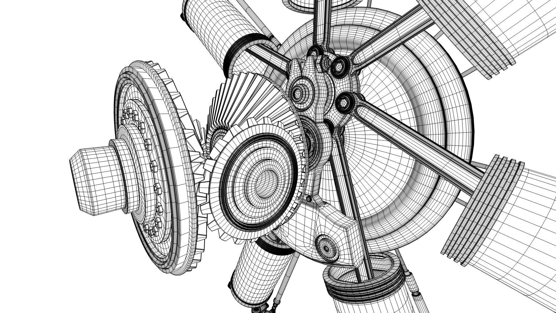 AirCraft Engine 3D model_38