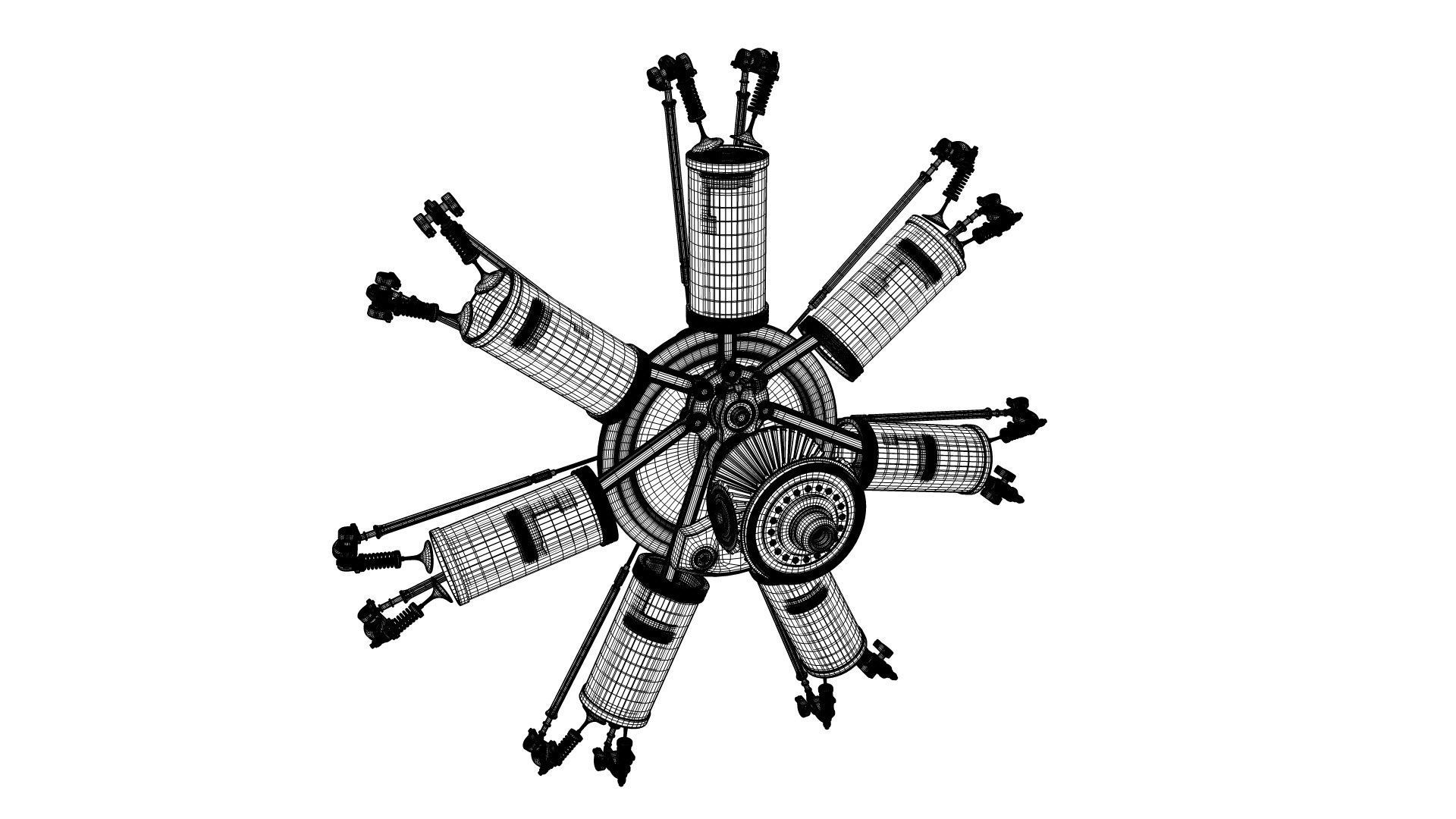AirCraft Engine 3D model_28