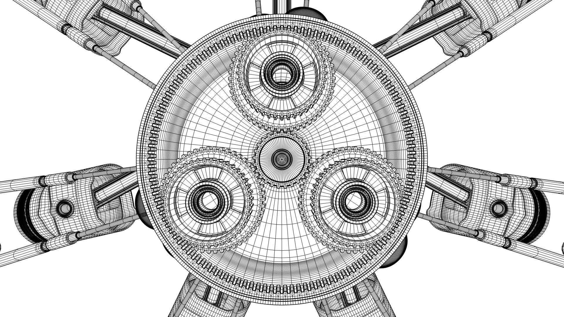 AirCraft Engine 3D model_37