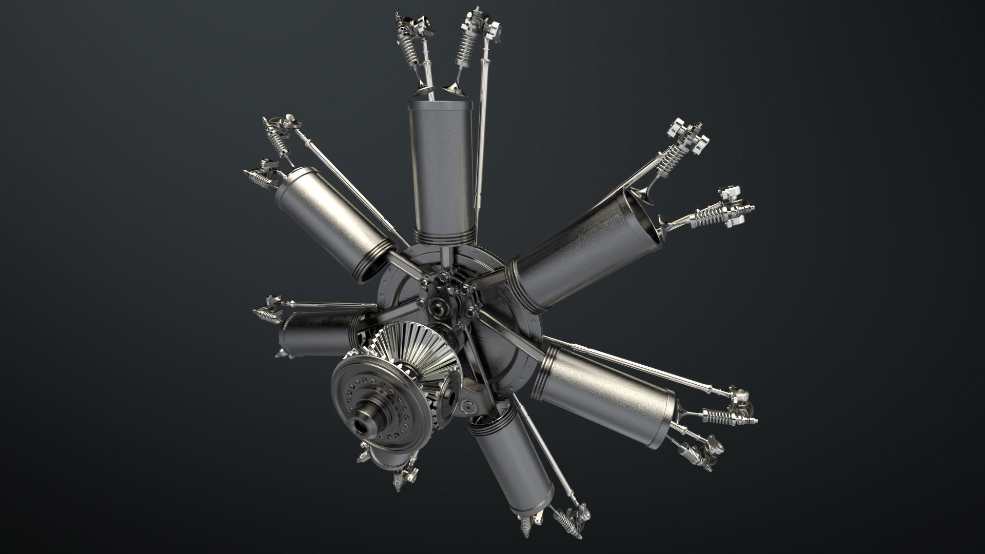 AirCraft Engine 3D model_4