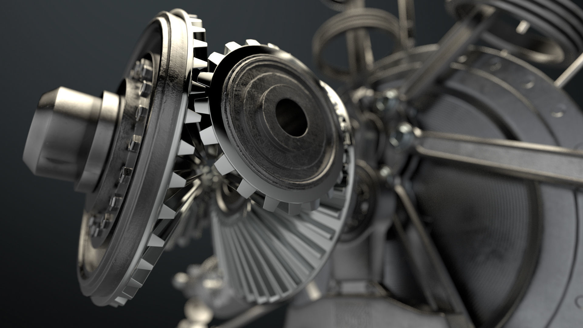 AirCraft Engine 3D model_9