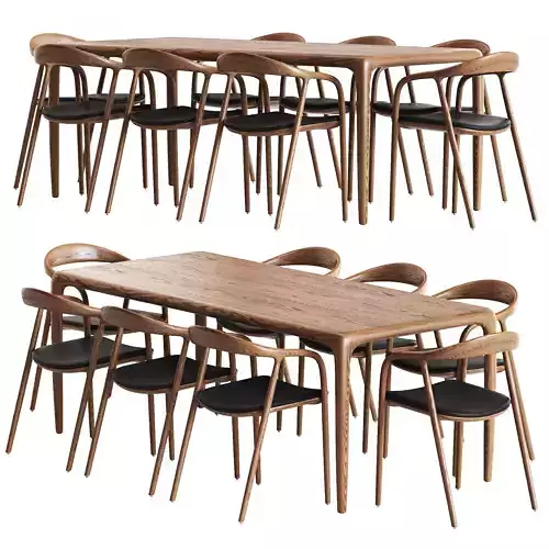 Artisan Neva Table chair 3D model