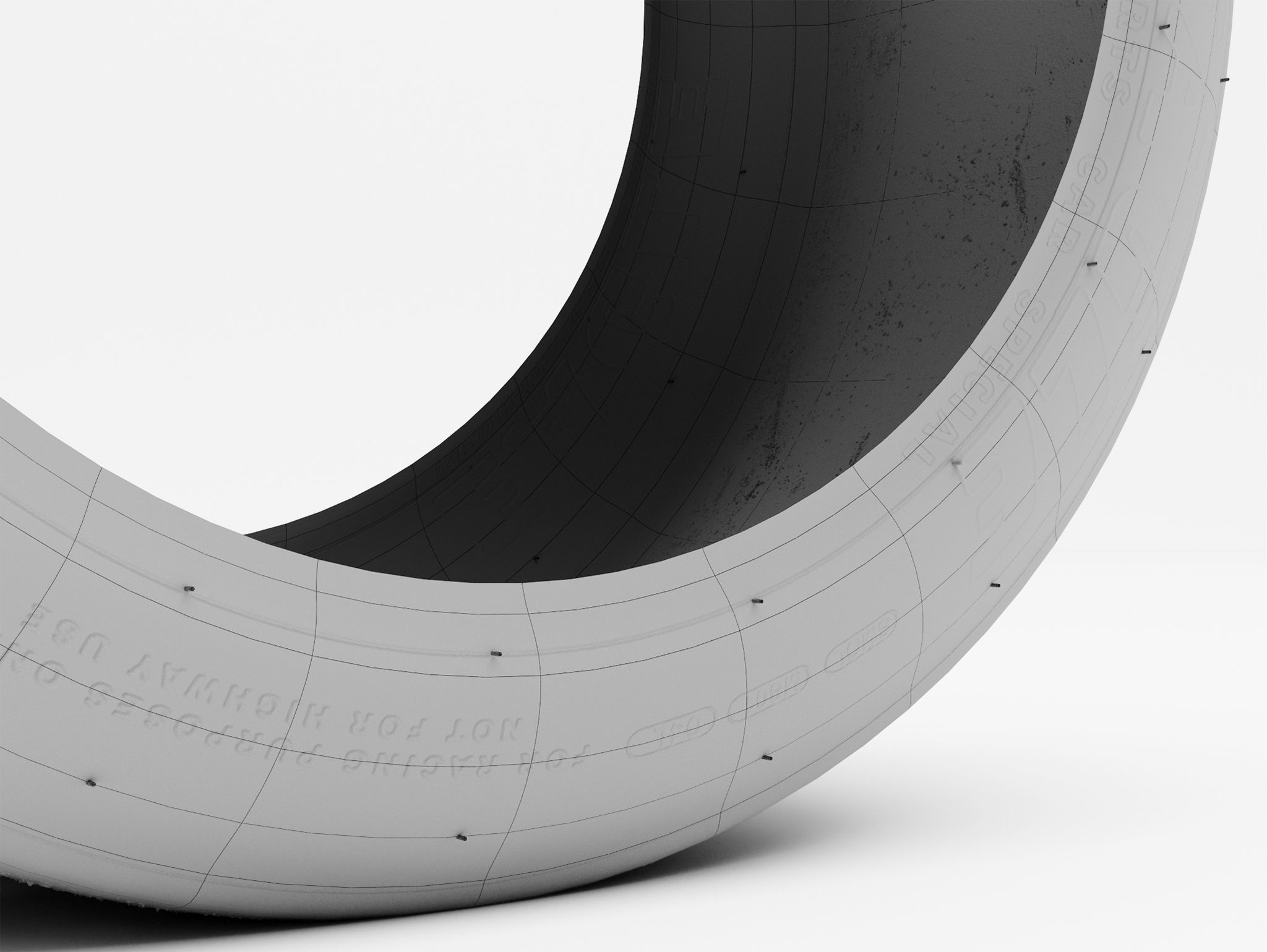 Goodyear Eagle Tire V2 Low-poly 3D model_5