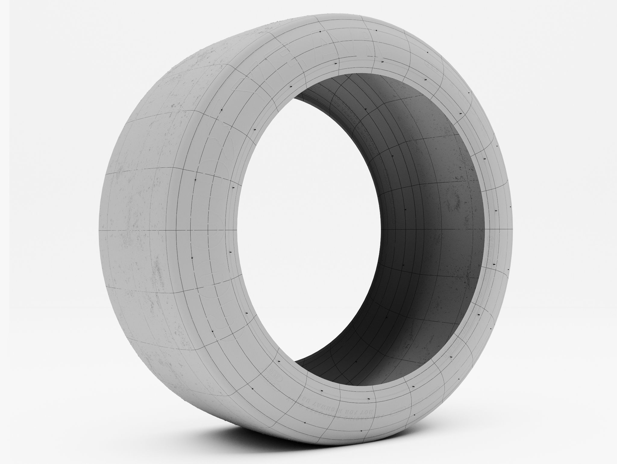 Goodyear Eagle Tire V2 Low-poly 3D model_7