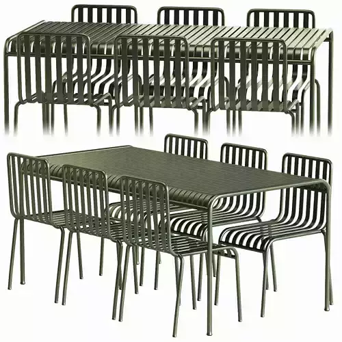 PALISSADE TABLE CHAIR OLIVE