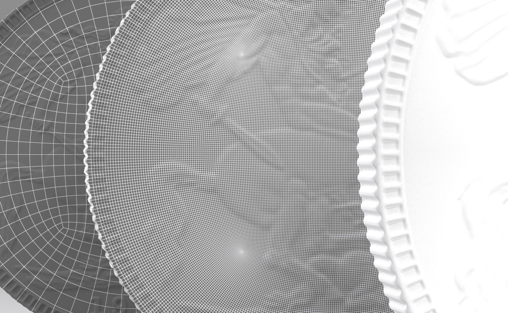 George V Gold sovereign coin 1911 Low-poly 3D model_19