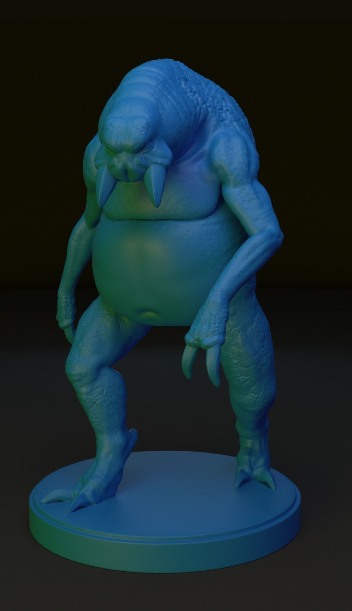 RPG  miniature monster Arachnoid 3D print model_3