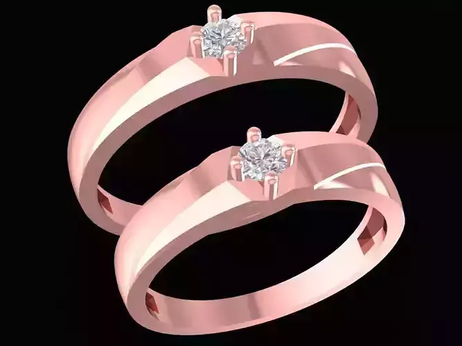 Minimalist Couple Matching Rings 2519