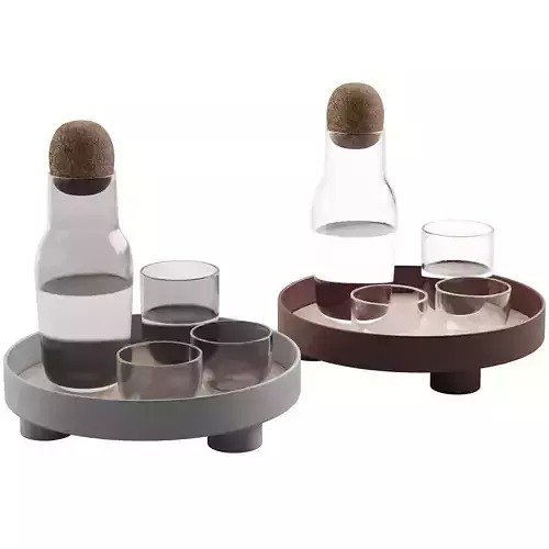 060 Kitchen decor set DISHES muuto carafe set 00 3D model