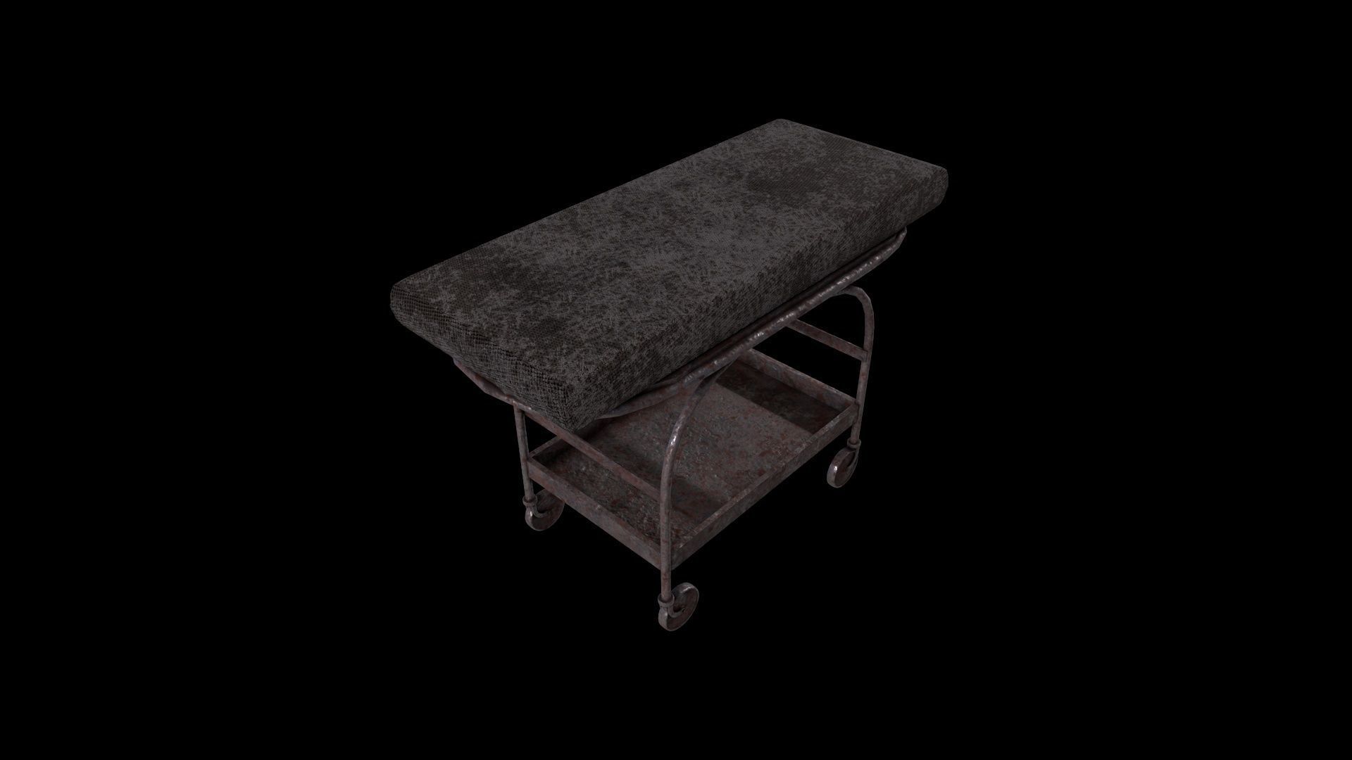Stretcher - Game Ready - Low Poly PBR 3D Model Low-poly 3D model_1