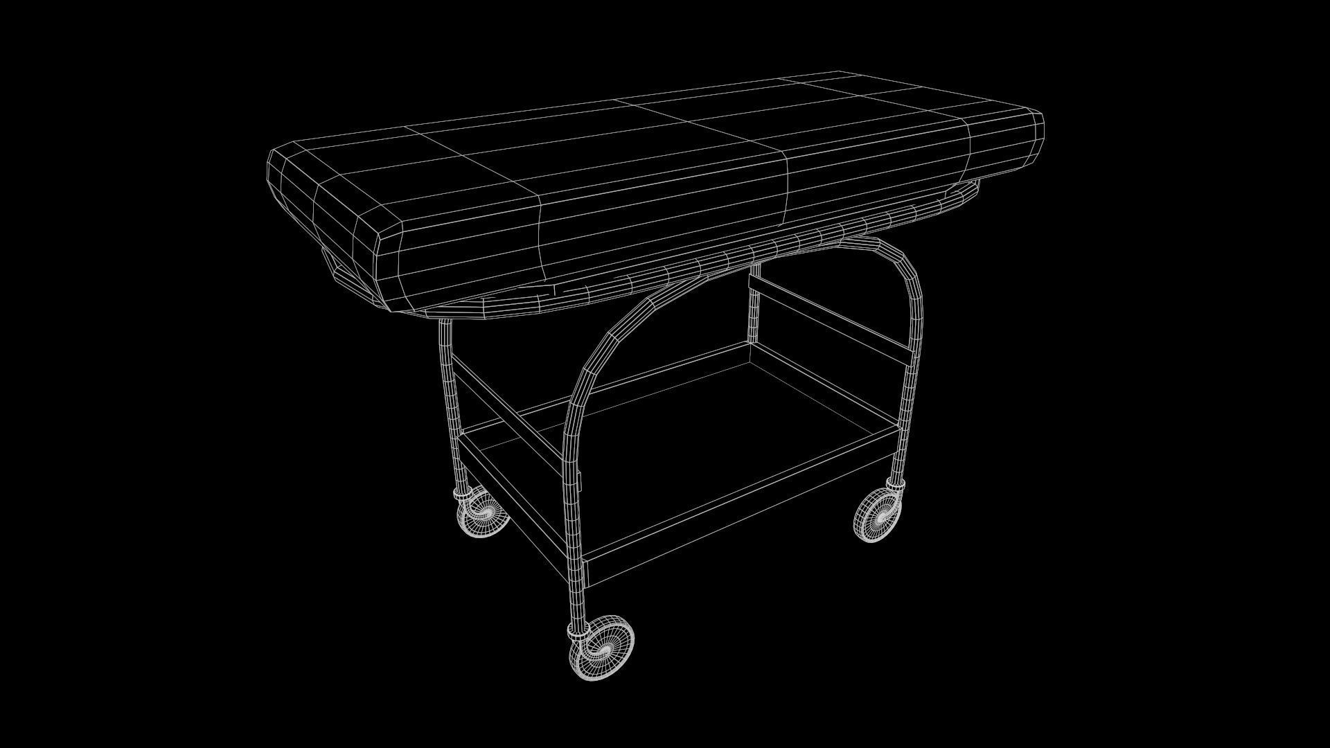 Stretcher - Game Ready - Low Poly PBR 3D Model Low-poly 3D model_7