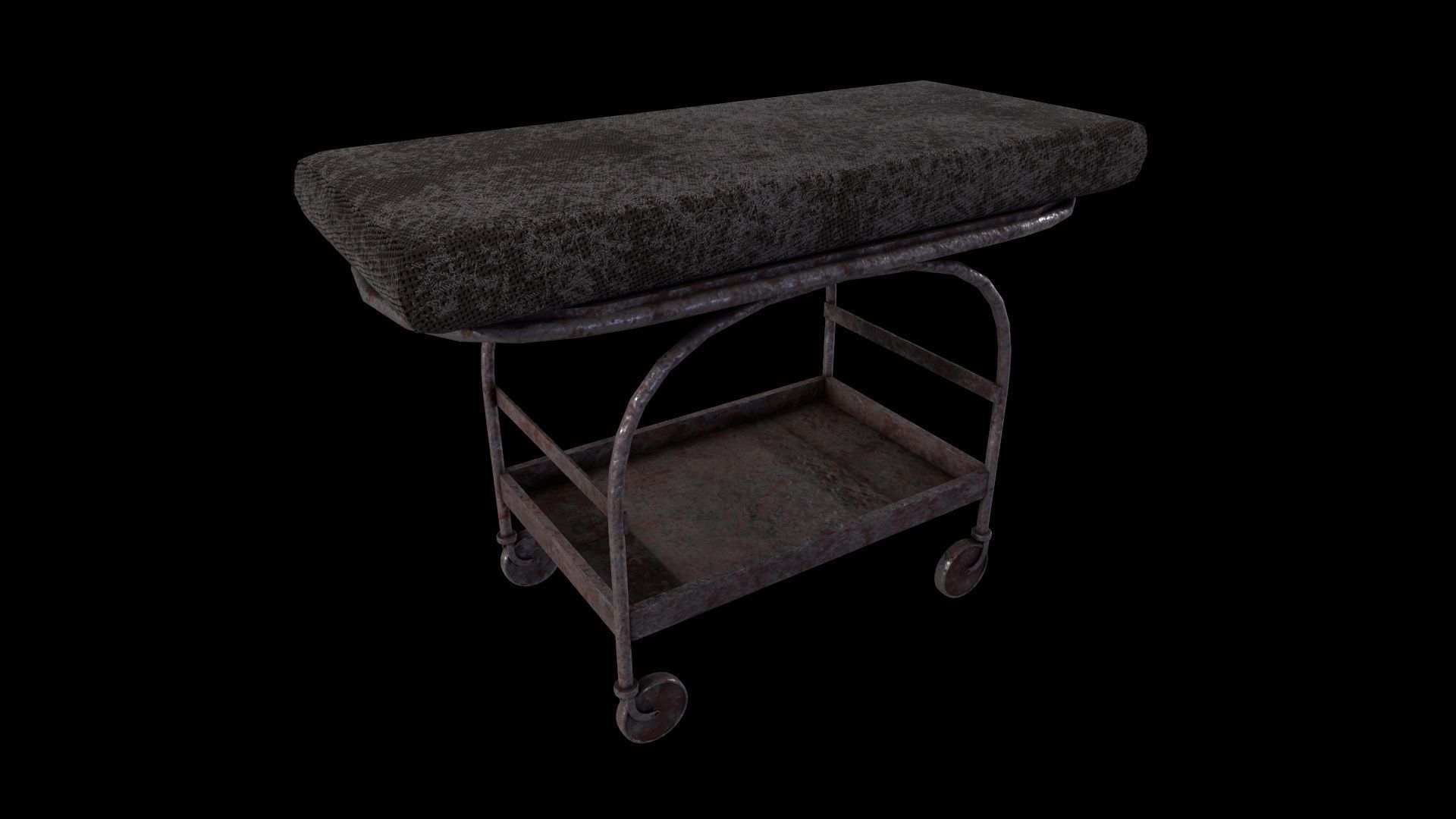 Stretcher - Game Ready - Low Poly PBR 3D Model Low-poly 3D model_6