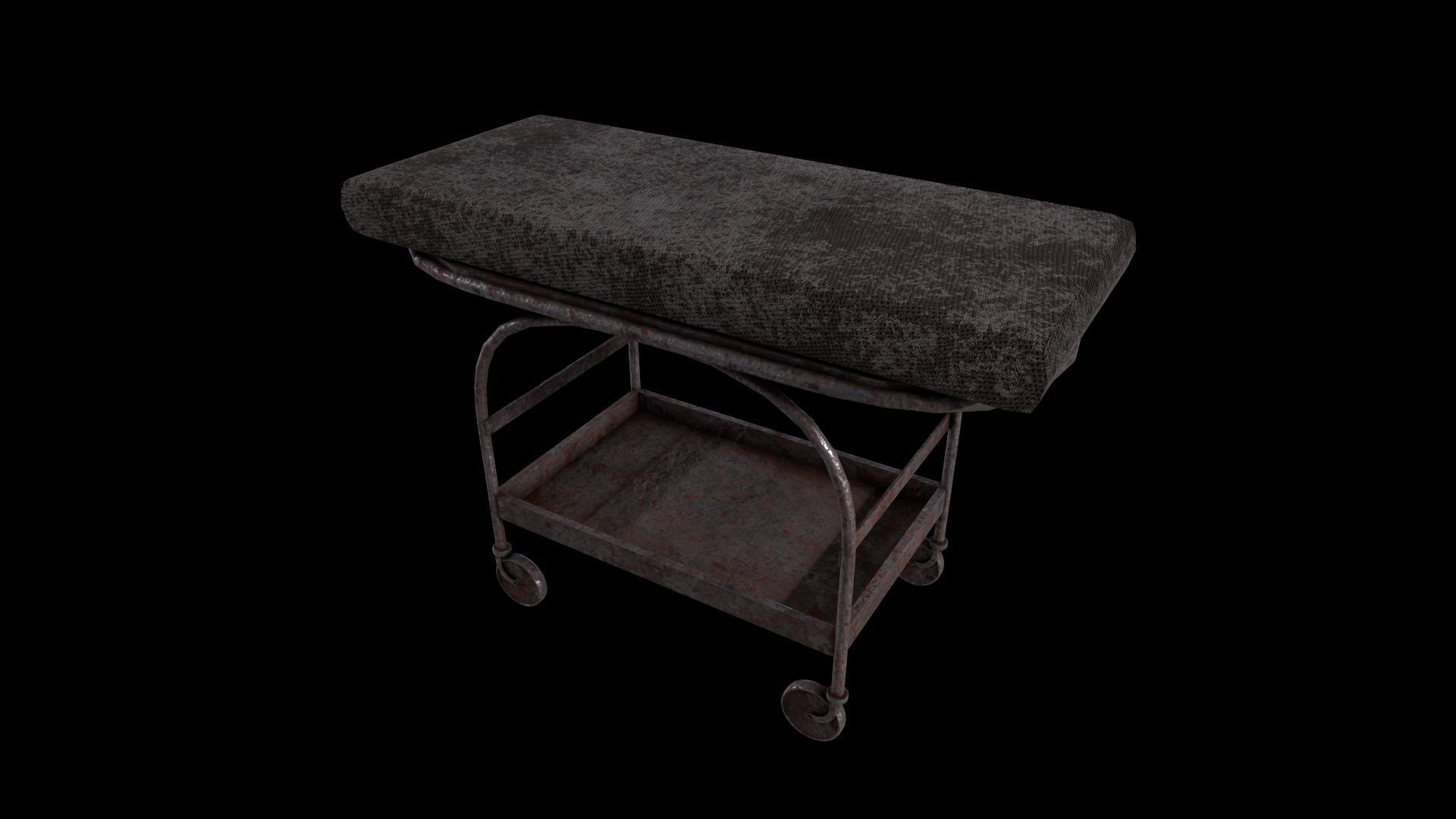 Stretcher - Game Ready - Low Poly PBR 3D Model Low-poly 3D model_2