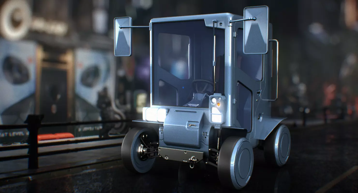 Sci-fi Urban Cruiser 3D model_0