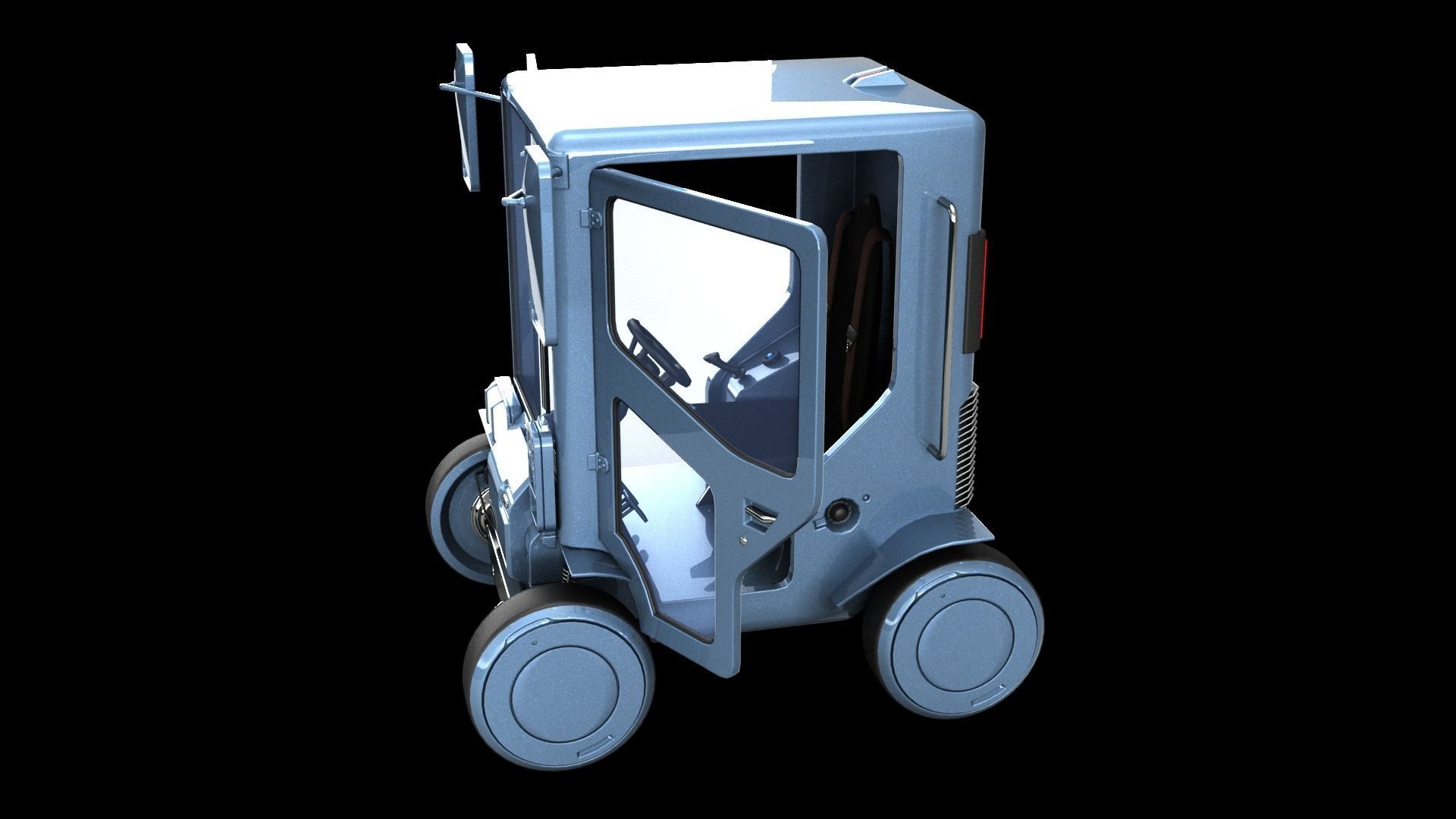 Sci-fi Urban Cruiser 3D model_3