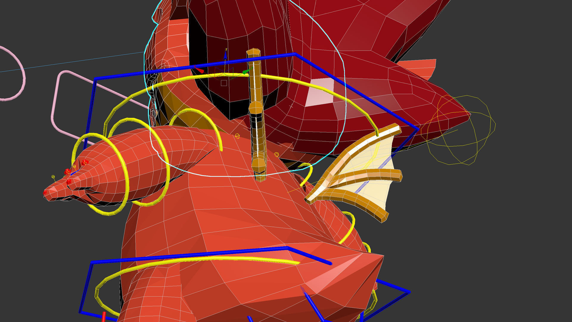 3d Cartoon Dragon Low-poly 3D model_6