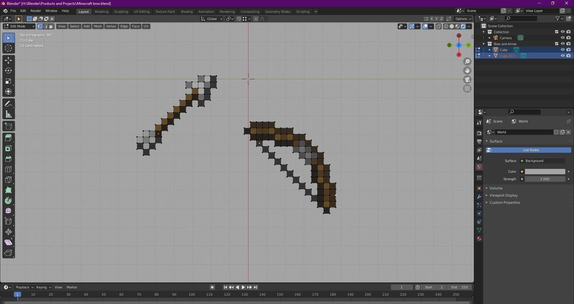 Minecraft Bow and Arrow free VR / AR / low-poly 3D model | CGTrader