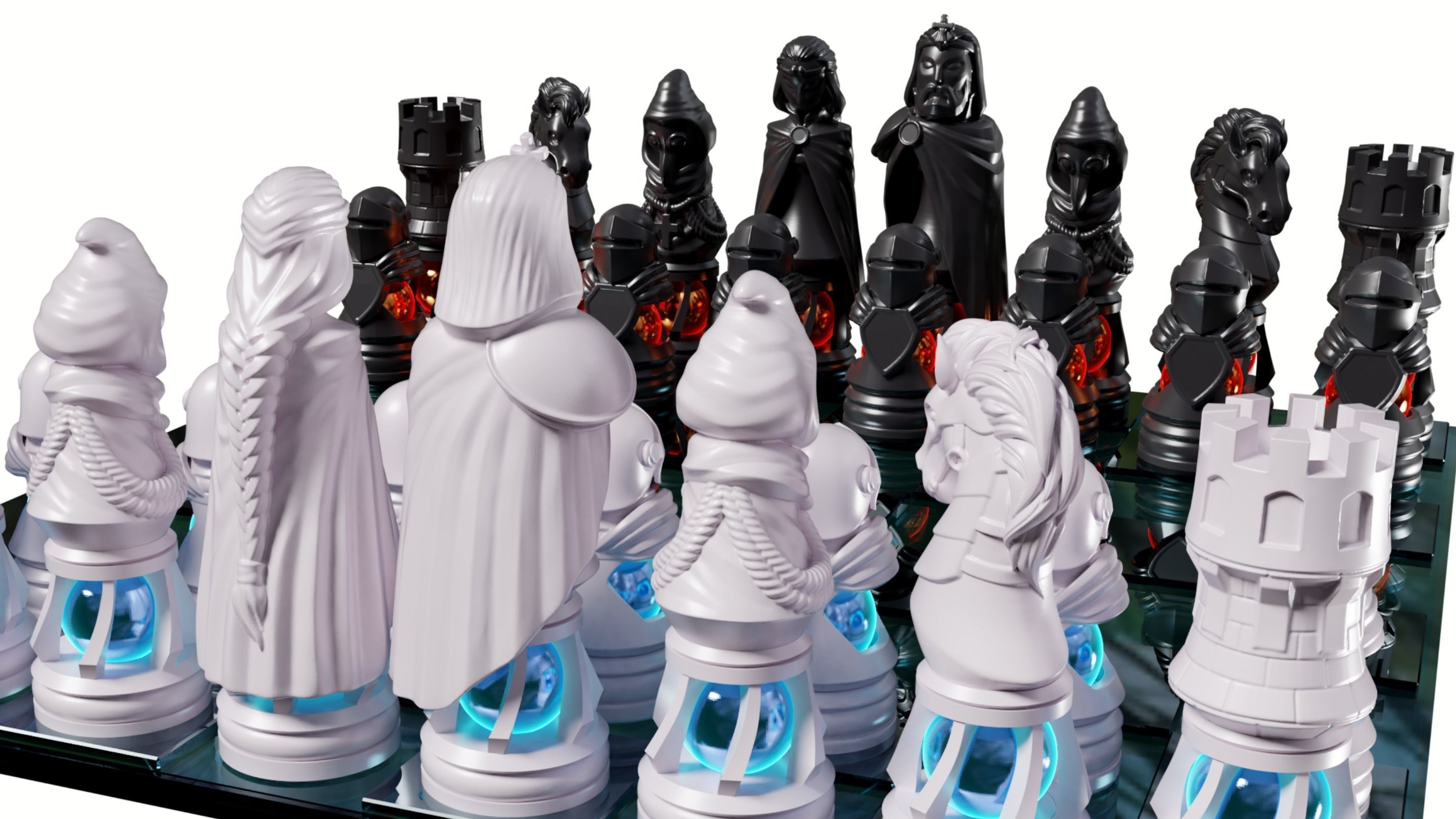 WESM CHESS SETS -LUXO 3D print model_7