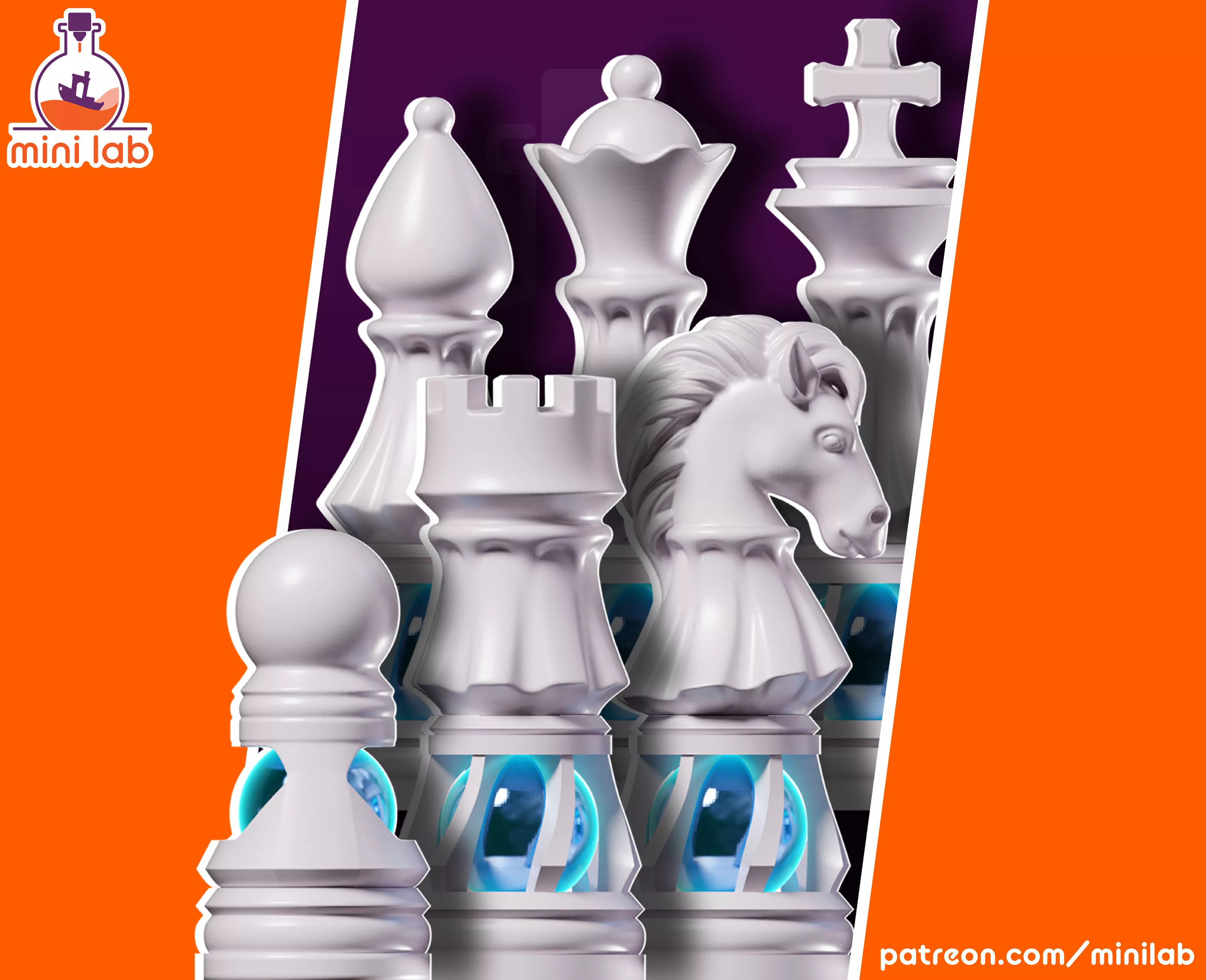 WESM CHESS SETS -LUXO 3D print model