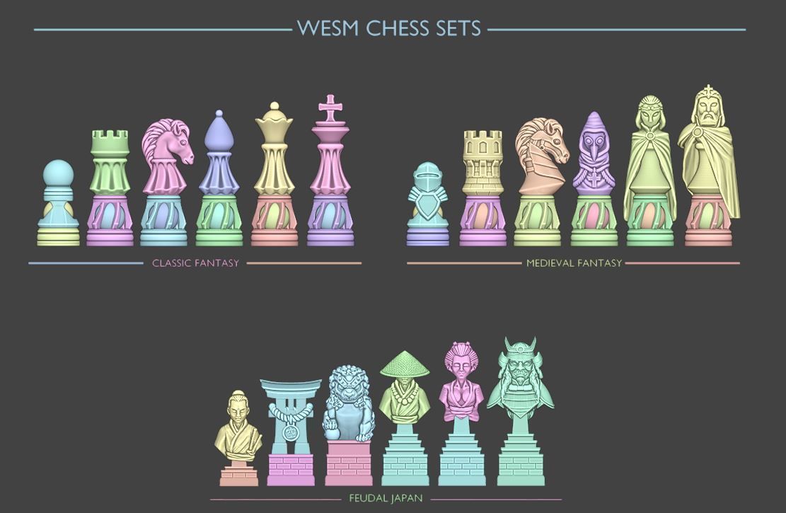 WESM CHESS SETS -LUXO 3D print model_10