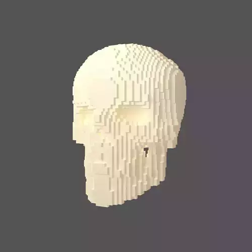 Voxel Skull v1 001