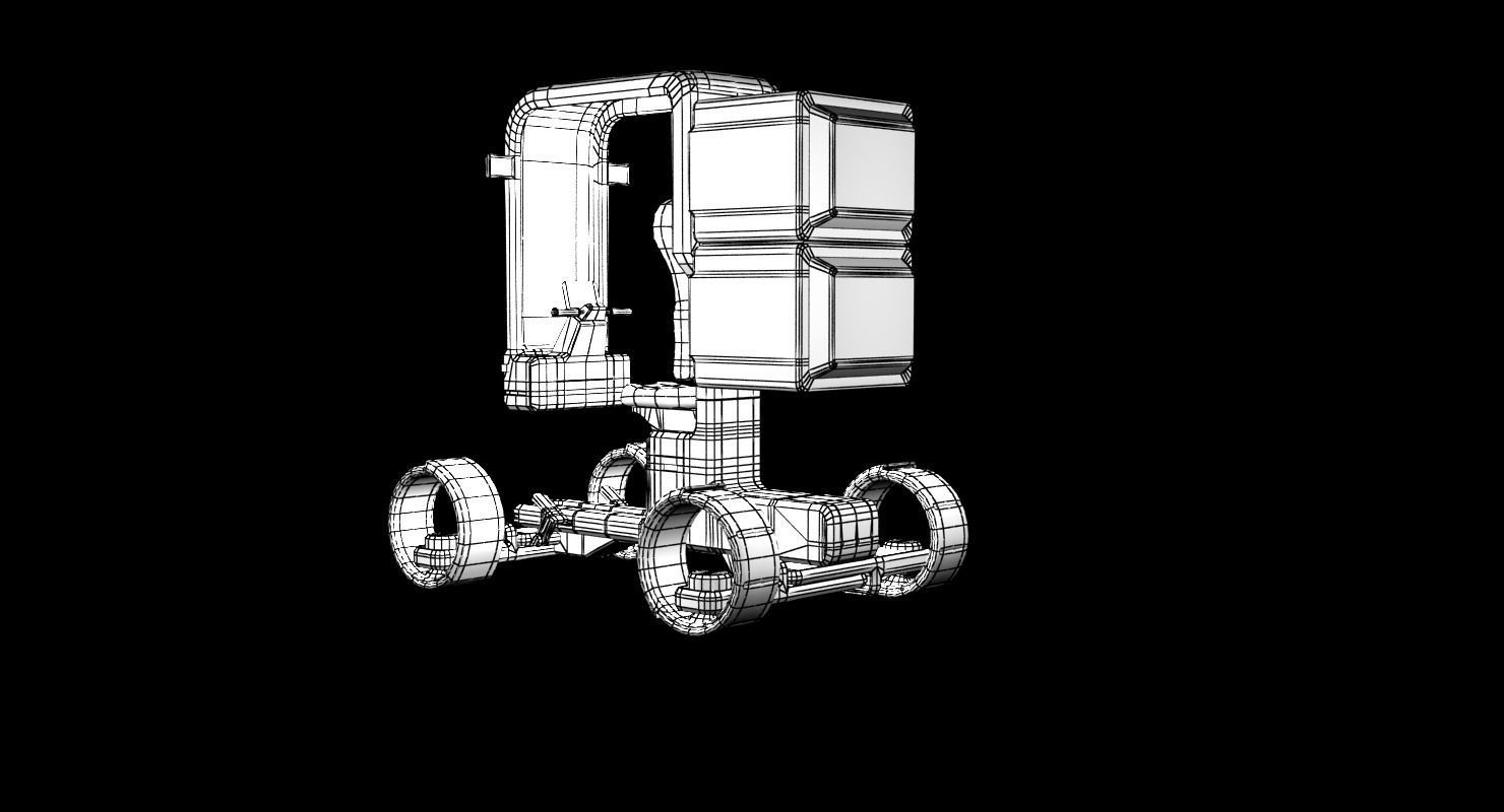 Sci-fi Scooter 3D model_19