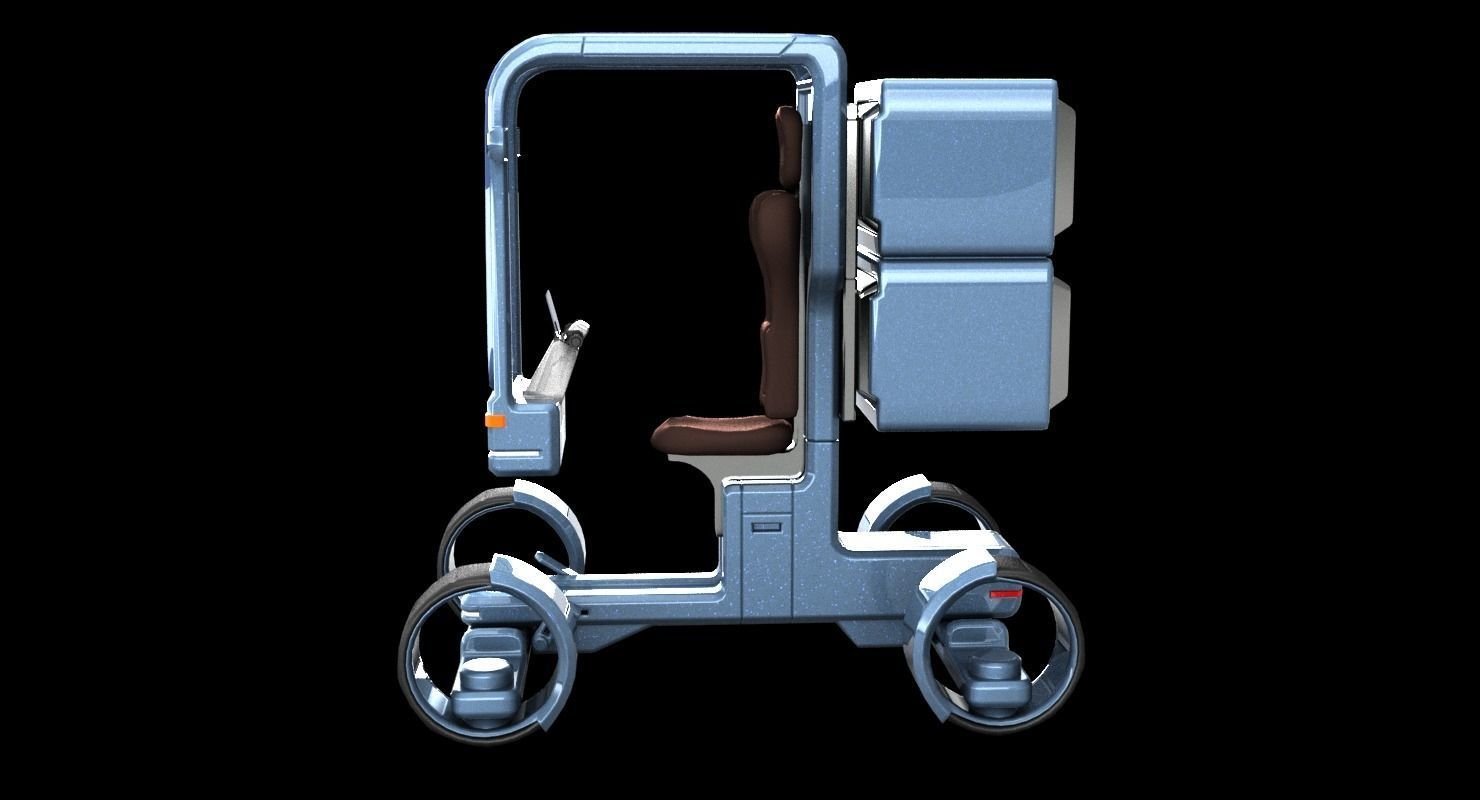 Sci-fi Scooter 3D model_7