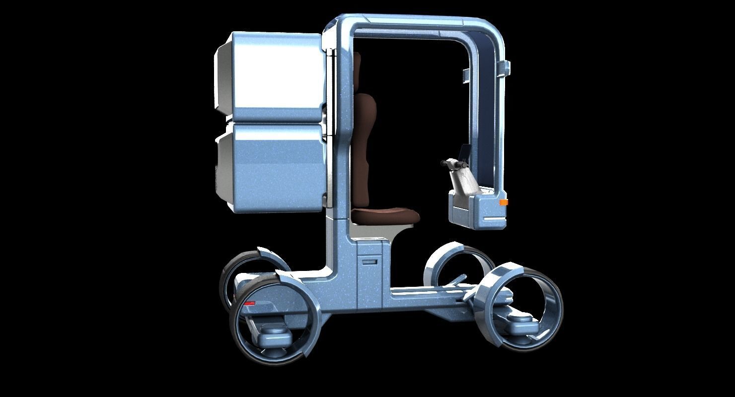 Sci-fi Scooter 3D model_11