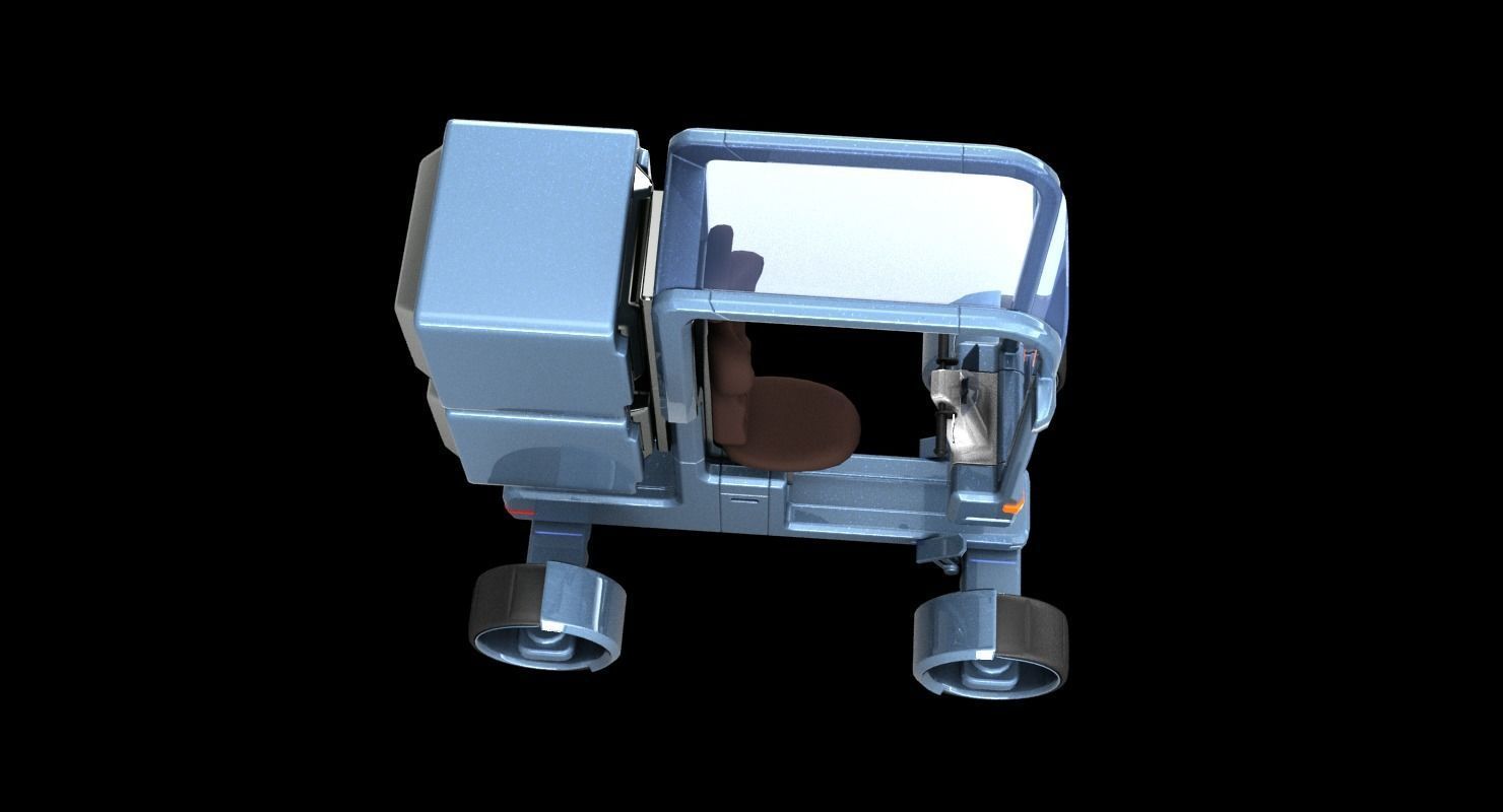 Sci-fi Scooter 3D model_12