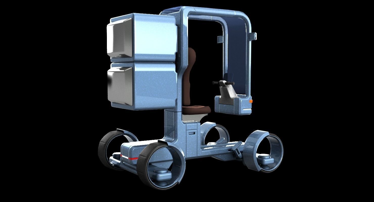 Sci-fi Scooter 3D model_10