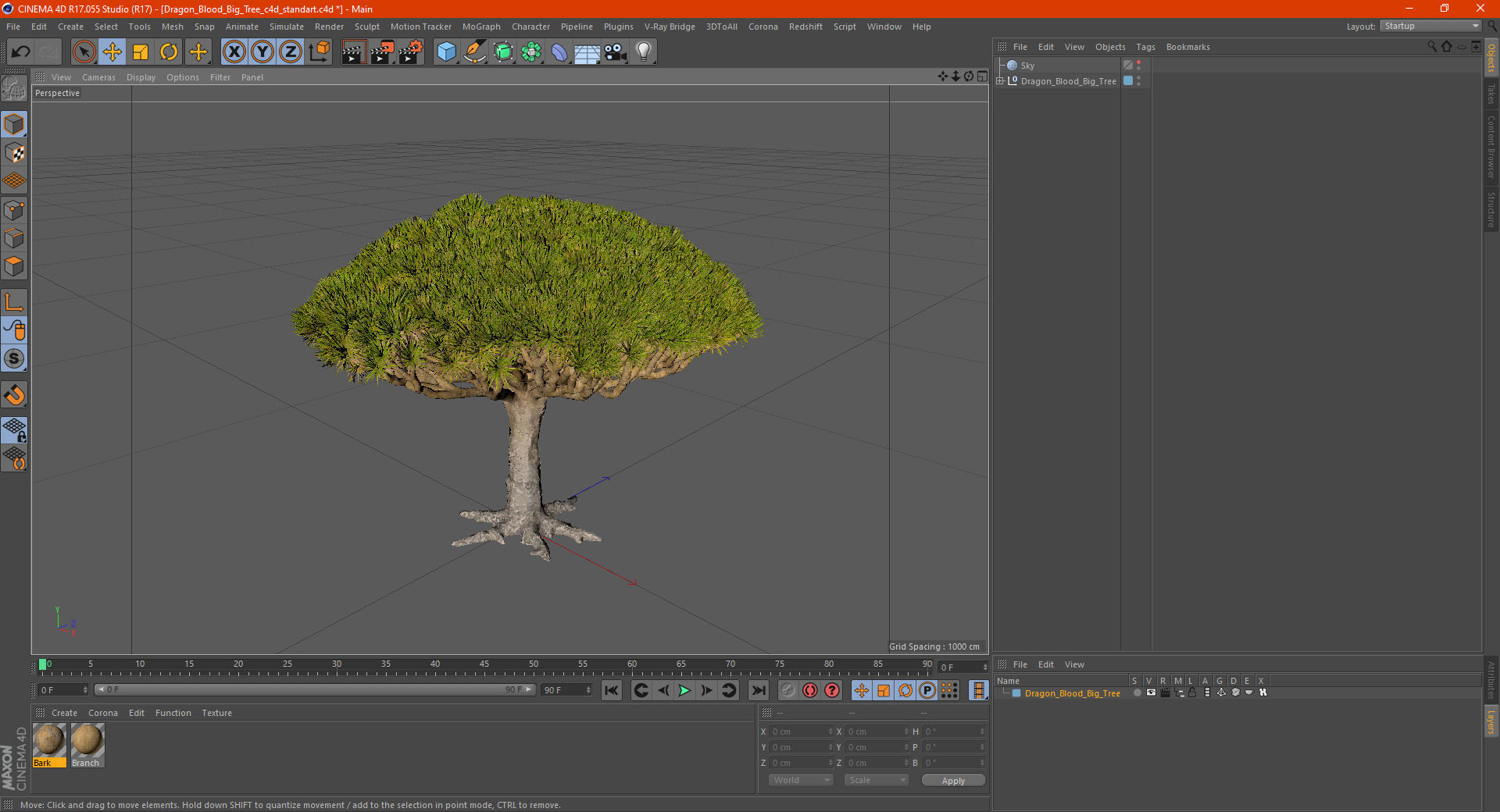Dragon Blood Big Tree 3D model_27