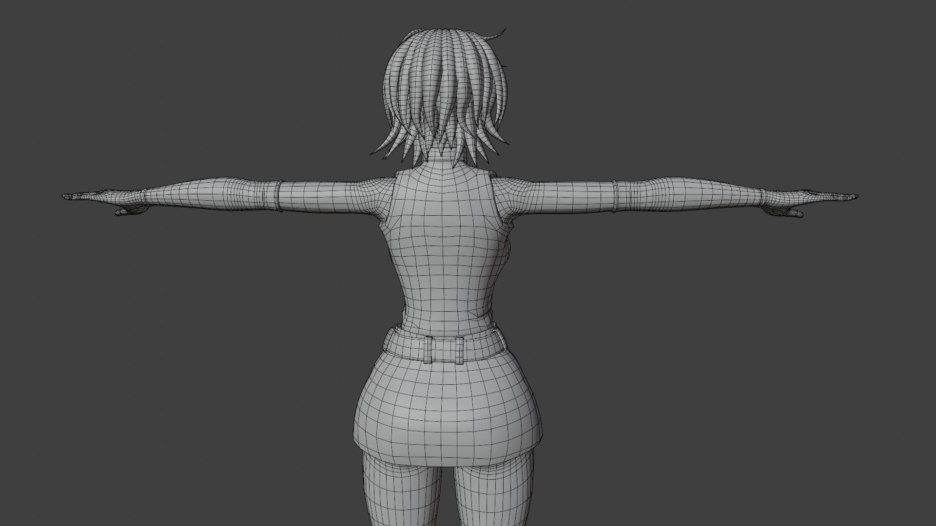 Victoria Seras VRChat Avatar Low-poly 3D model_9