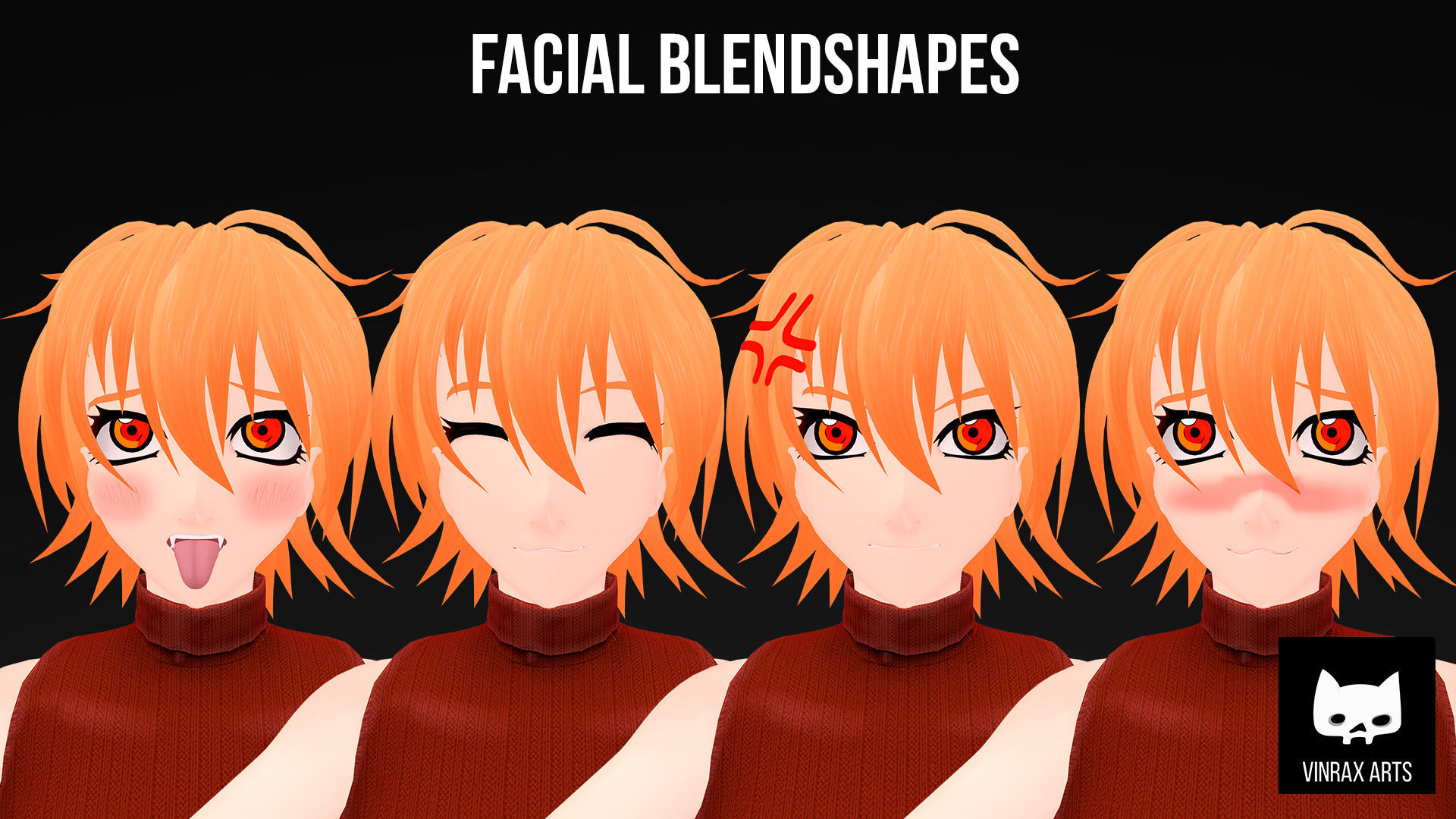 Victoria Seras VRChat Avatar Low-poly 3D model_5