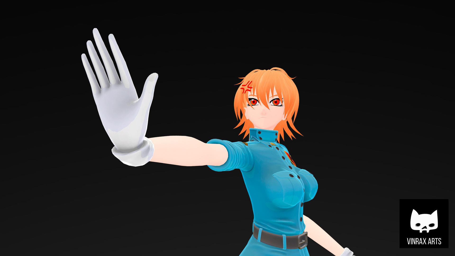 Victoria Seras VRChat Avatar Low-poly 3D model_2