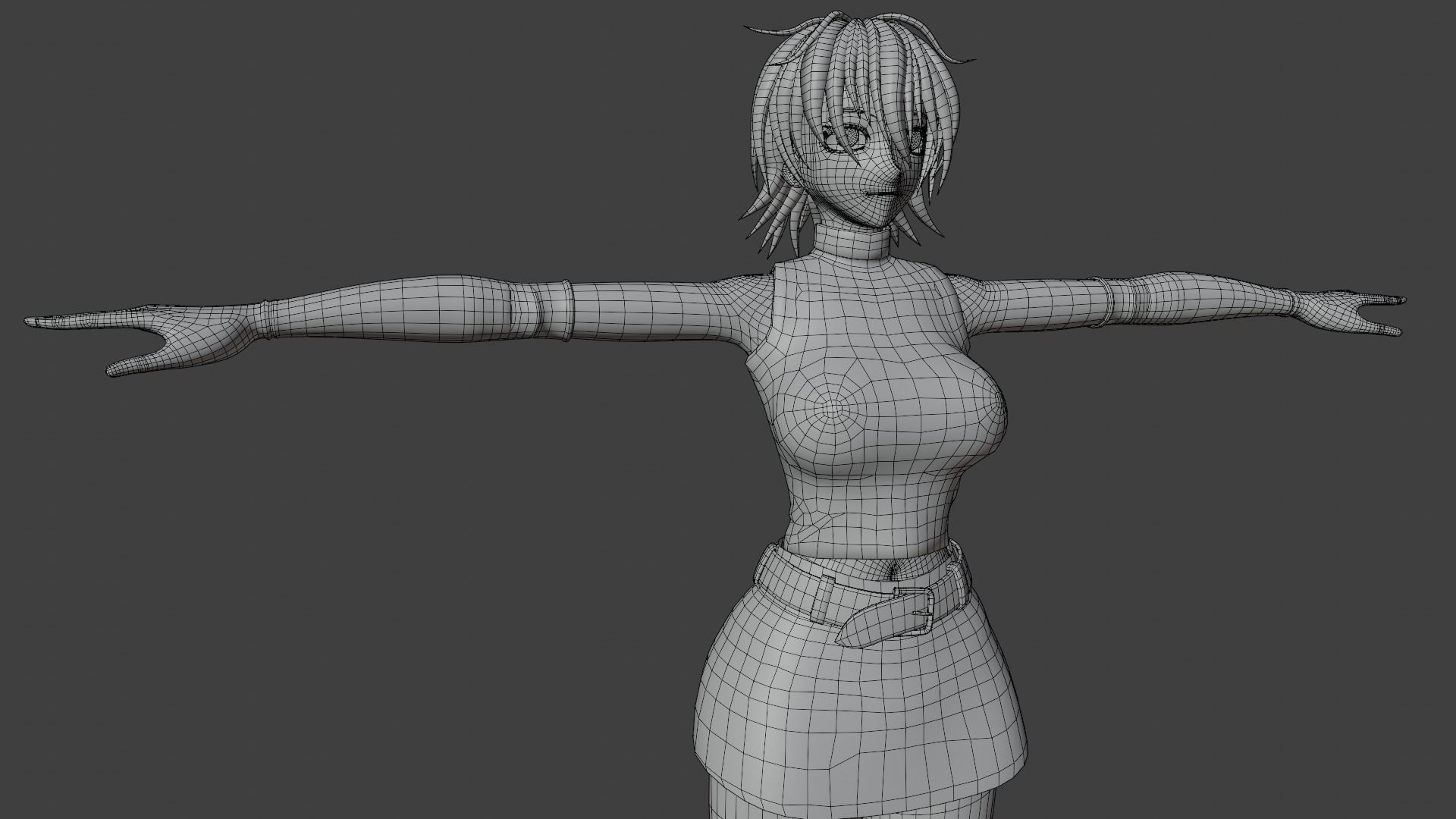 Victoria Seras VRChat Avatar Low-poly 3D model_8
