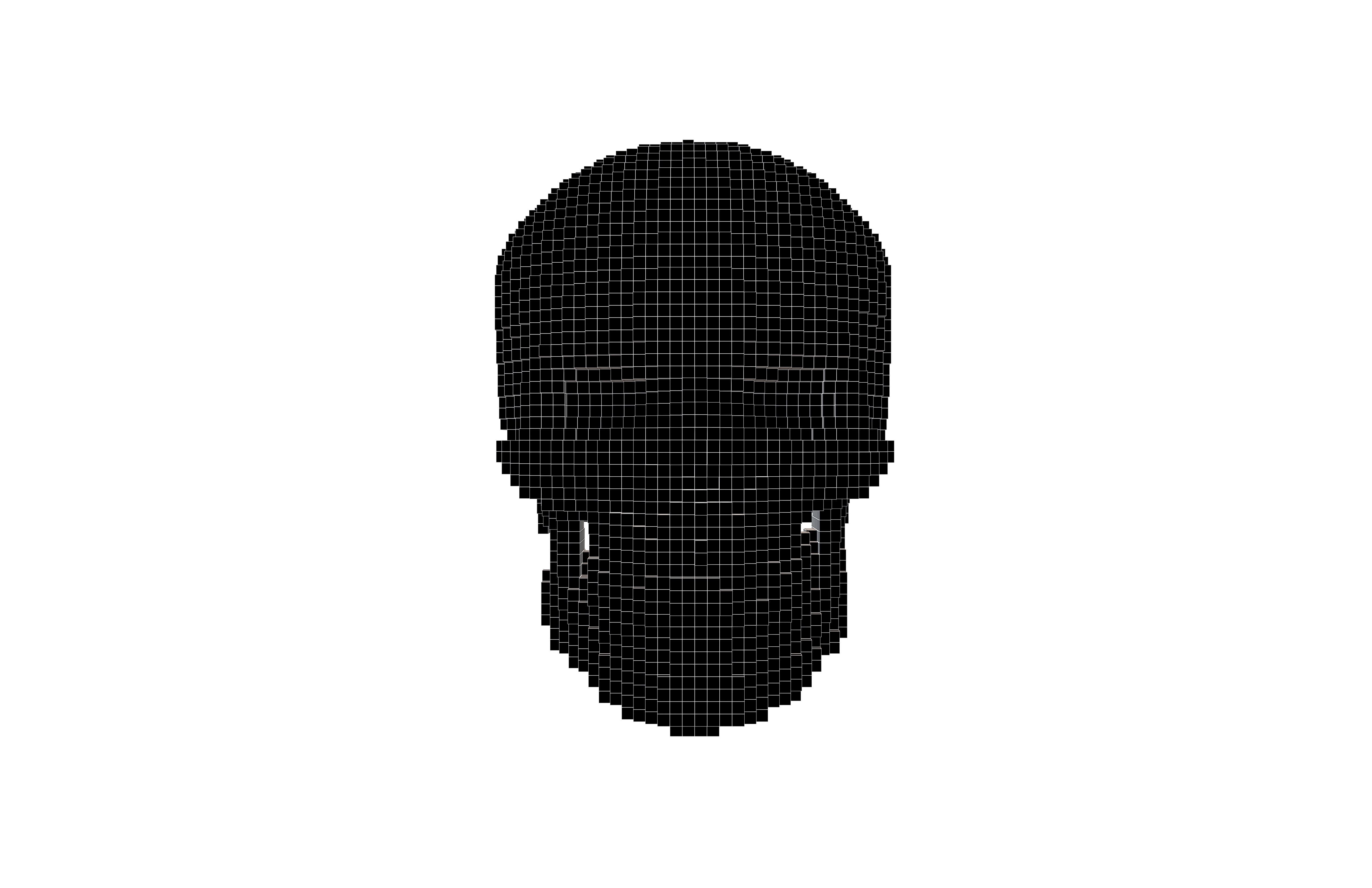 Voxel Skull v1 007 3D model_6