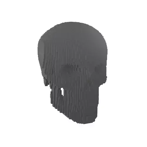 Voxel Skull v2 002