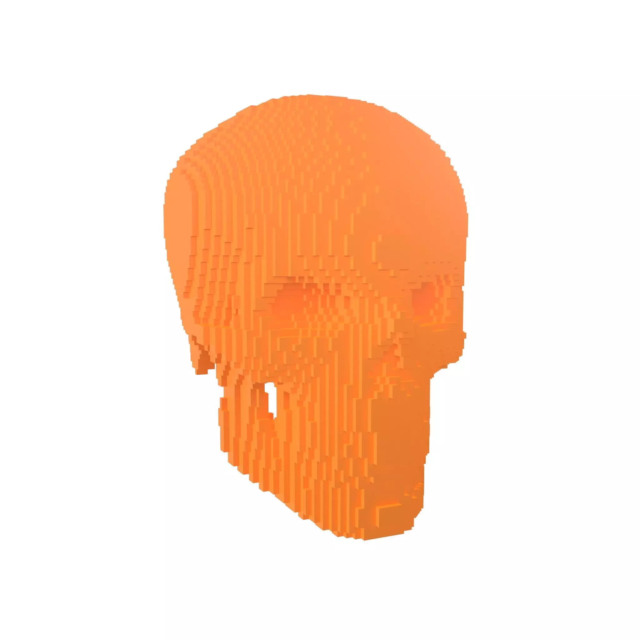Voxel Skull v2 003 3D model_0