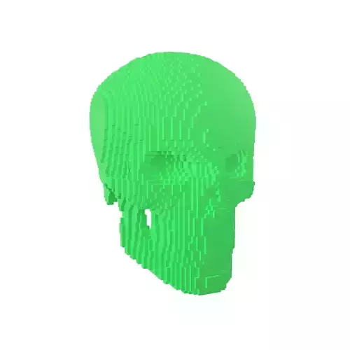 Voxel Skull v2 004