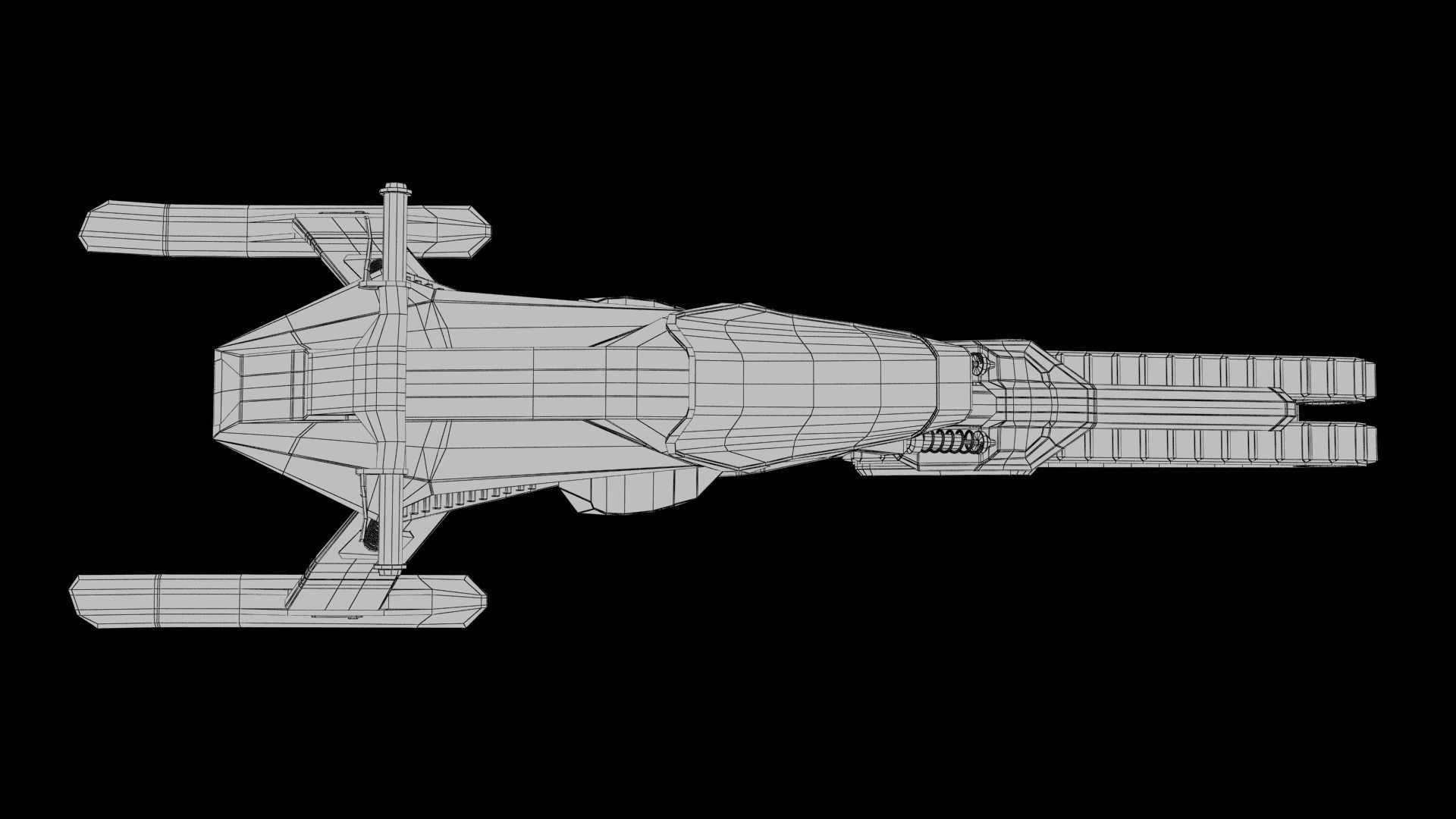 Snowmobile futuristic snow bike 3D model_20