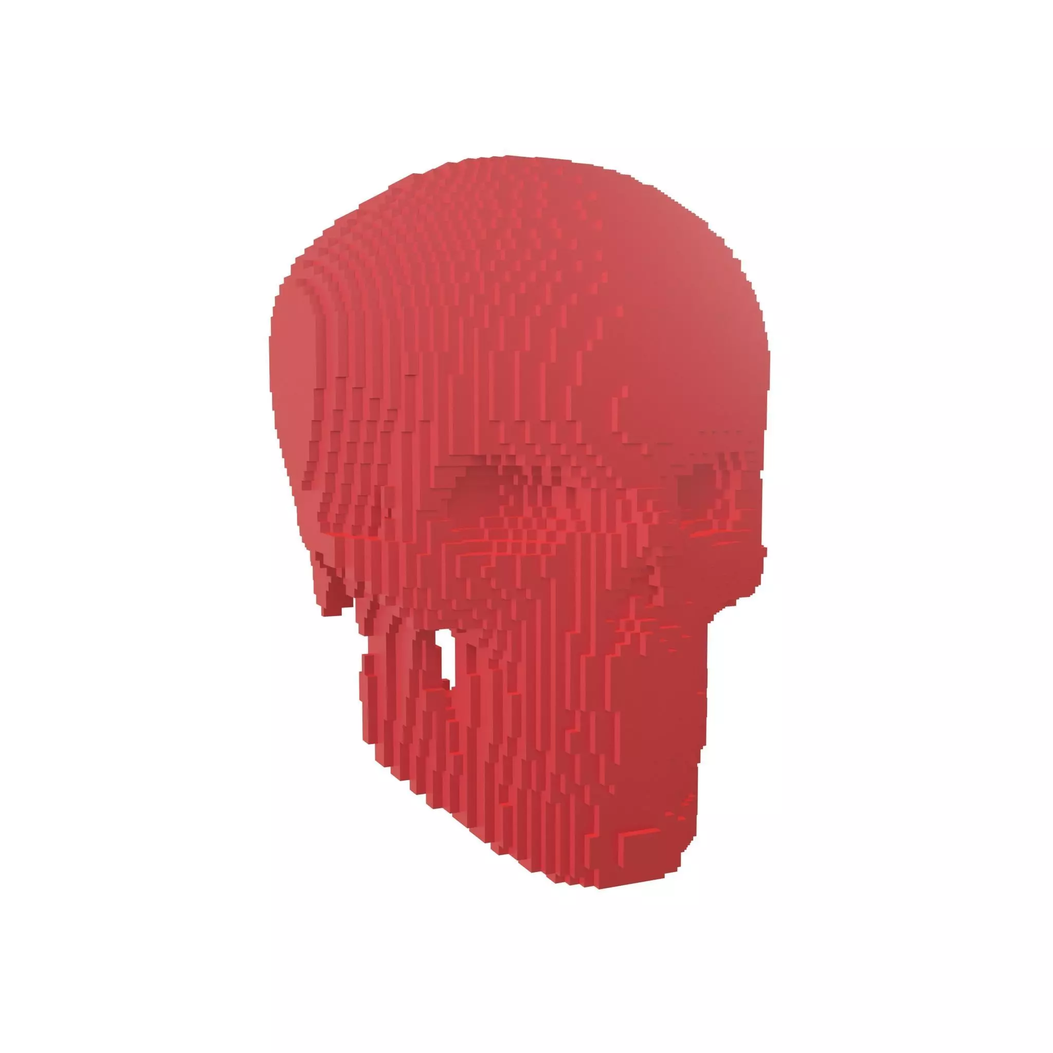 Voxel Skull v2 005 3D model_0
