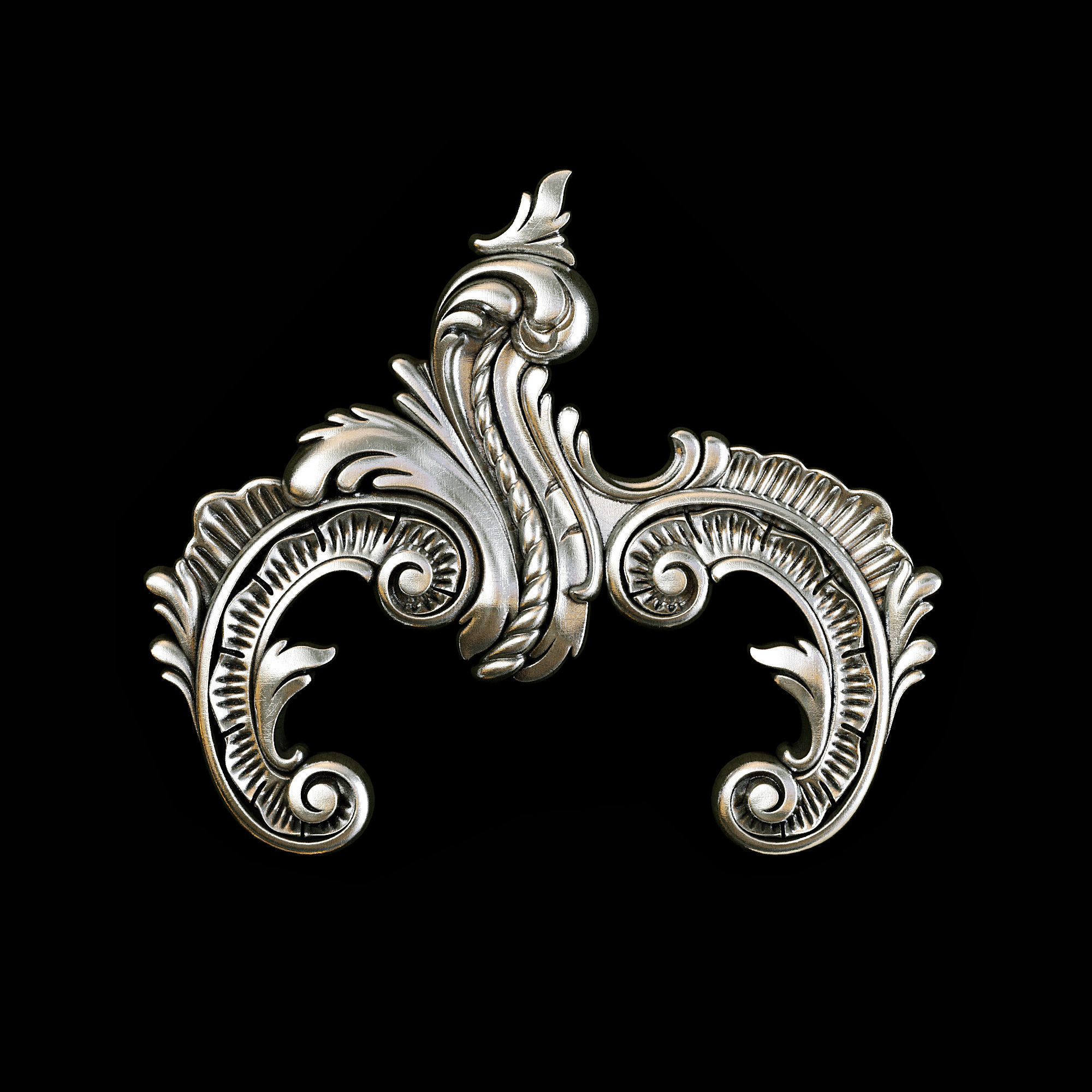 Classic carved 118 3D model_1