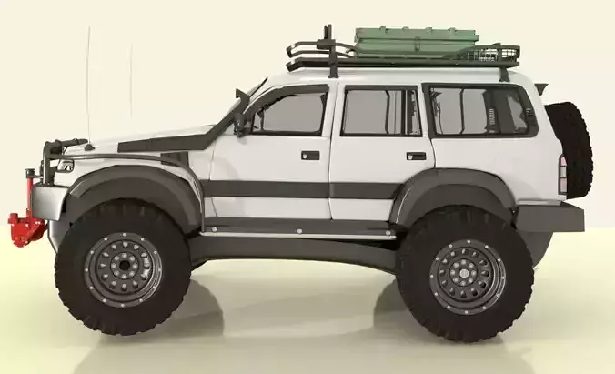 Toyota land-cruser sv8 3d Model Low-poly 3D model