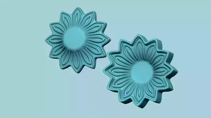 Sunflower 12 Petal - Molding Arrangement EVA Foam Craft 3D print model