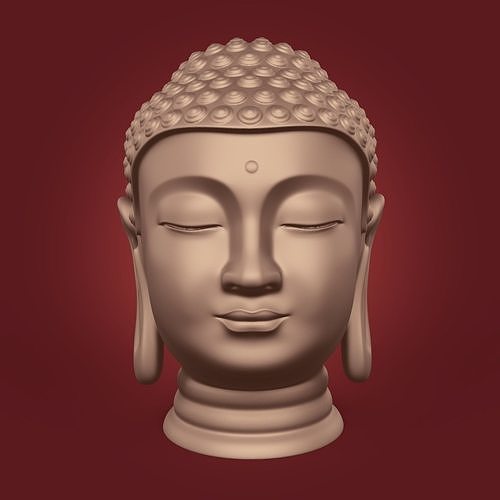 Buddha Bust -- Ready for 3D Printing 3D print model