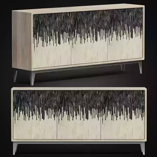 Three Door Console 3D model